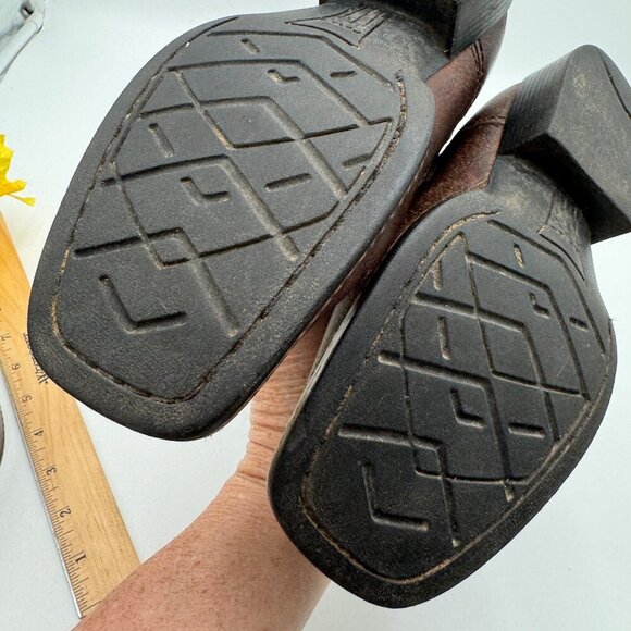 Ariat Ariat Kid's Boot - 10001863 Boys Youth Size 3 Cowboy boot leather Blue Bro - Picture 9 of 12